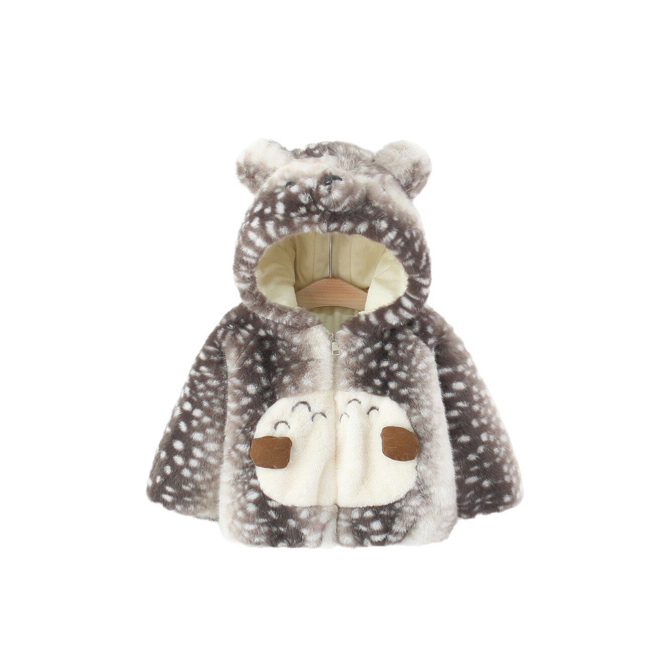 女童外套秋冬款婴儿加绒上衣保暖棉服小女孩冬装大衣女宝宝毛毛衣,淘宝优惠券,粉丝福利购,淘宝优惠卷