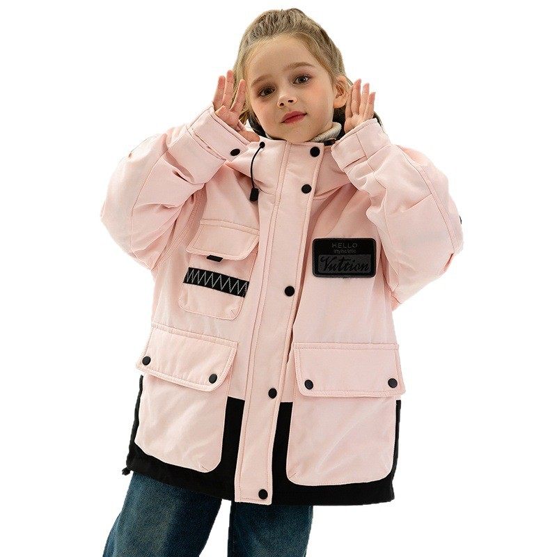 【现货】秋冬季新款中大童羽绒棉服男女童冬装保暖连帽冲锋衣外套,淘宝优惠券,粉丝福利购,淘宝优惠卷