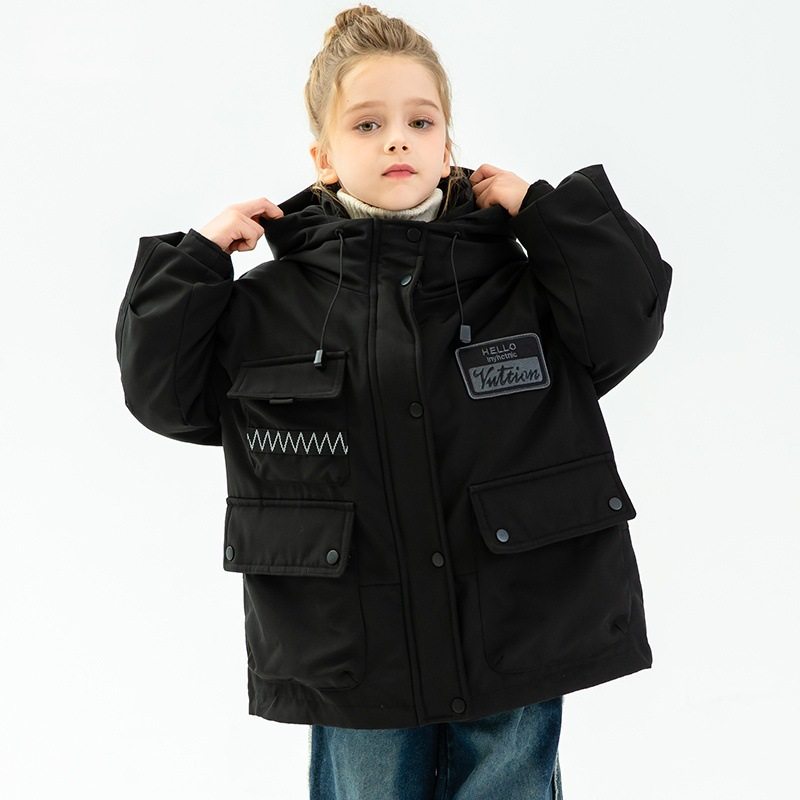 【现货】秋冬季新款中大童羽绒棉服男女童冬装保暖连帽冲锋衣外套,淘宝优惠券,粉丝福利购,淘宝优惠卷