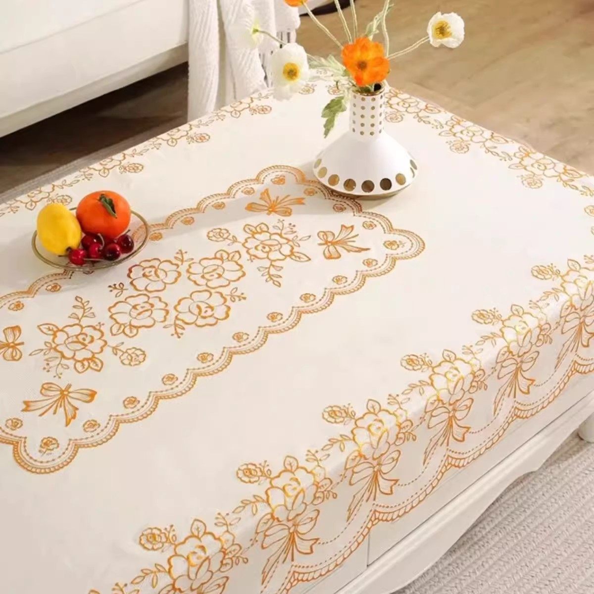桌布防水防油免洗防烫轻奢高级感氛围餐桌茶几遮盖布巾长方形台布,淘宝优惠券,粉丝福利购,淘宝优惠卷