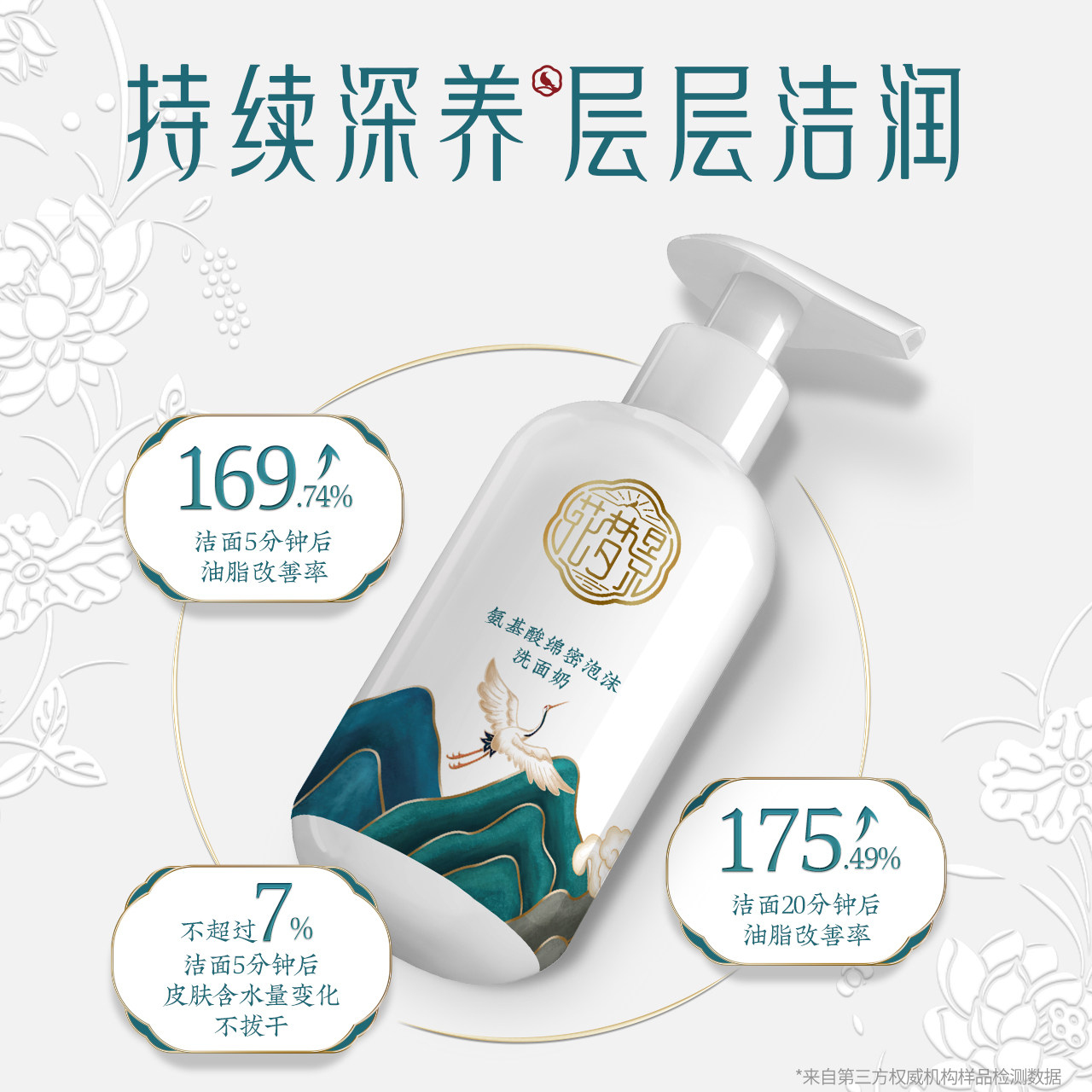 花梦影氨基酸女男士深层清洁洗面奶 花梦影洁面