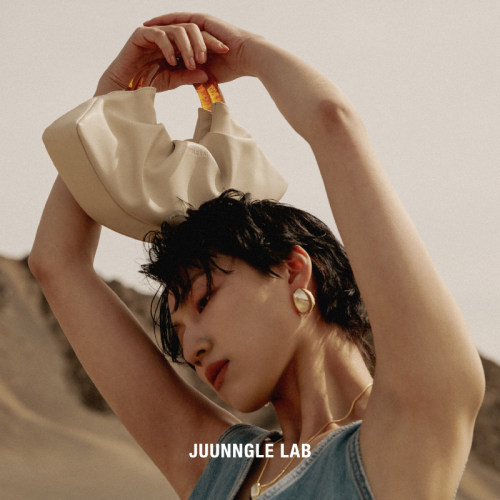 Juunngle洲谷鲁伯特牛角包包新中式云朵包女士高级感牛皮小手包潮 - 图2