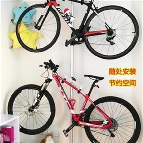 立地式省竖挂吊车童车挂壁铝合金顶天儿童自行车支架 立地式省竖挂吊车童车挂壁铝合金顶天儿童自行车支架