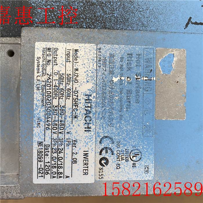实拍现货 原装拆机变频器WJ200-075HFC-M 7.5KW 380V 包好 - 图1