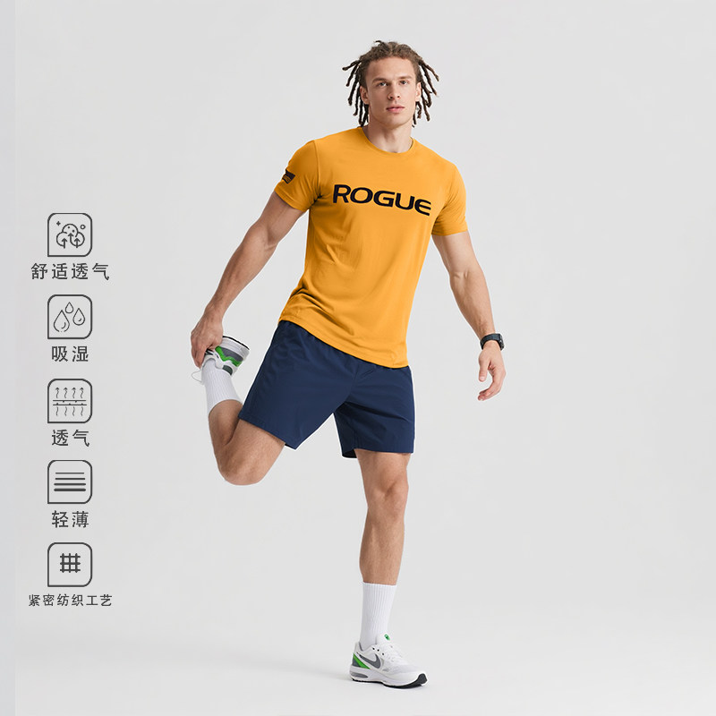 ROGUE男子综训短袖 CF运动速干深蹲跑步健身训练T恤,淘宝优惠券,粉丝福利购,淘宝优惠卷