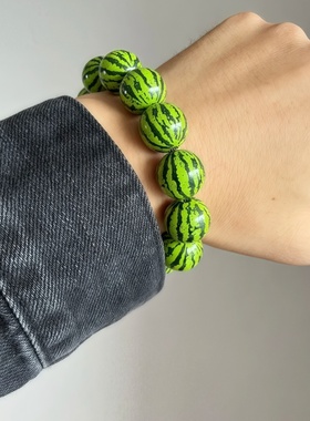 每个人的夏天都需要一条西瓜手串