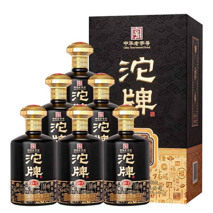 舍得沱牌白酒金爵龙整箱52度浓香型500ml*6瓶纯粮食酒礼盒装送礼