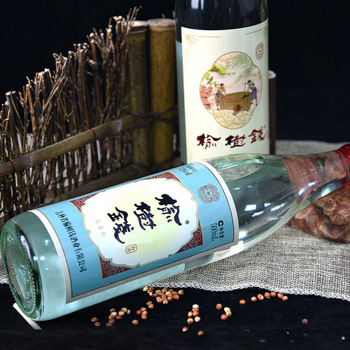 榆树钱酒52度高粱白简装光瓶白酒 浓香纯粮酒42度口粮酒吉林名酒 - 图2