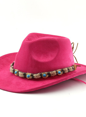 西部牛仔帽Vintage Western Cowboy Hat For Men's jazz