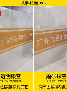 办公室玻璃门腰线贴纸自粘欢迎光临门店橱窗广告字logo定制防撞条