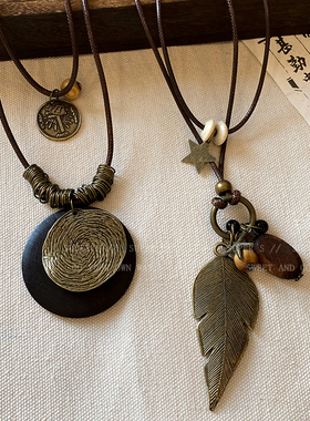 波西米亚度假风长款项链民族风