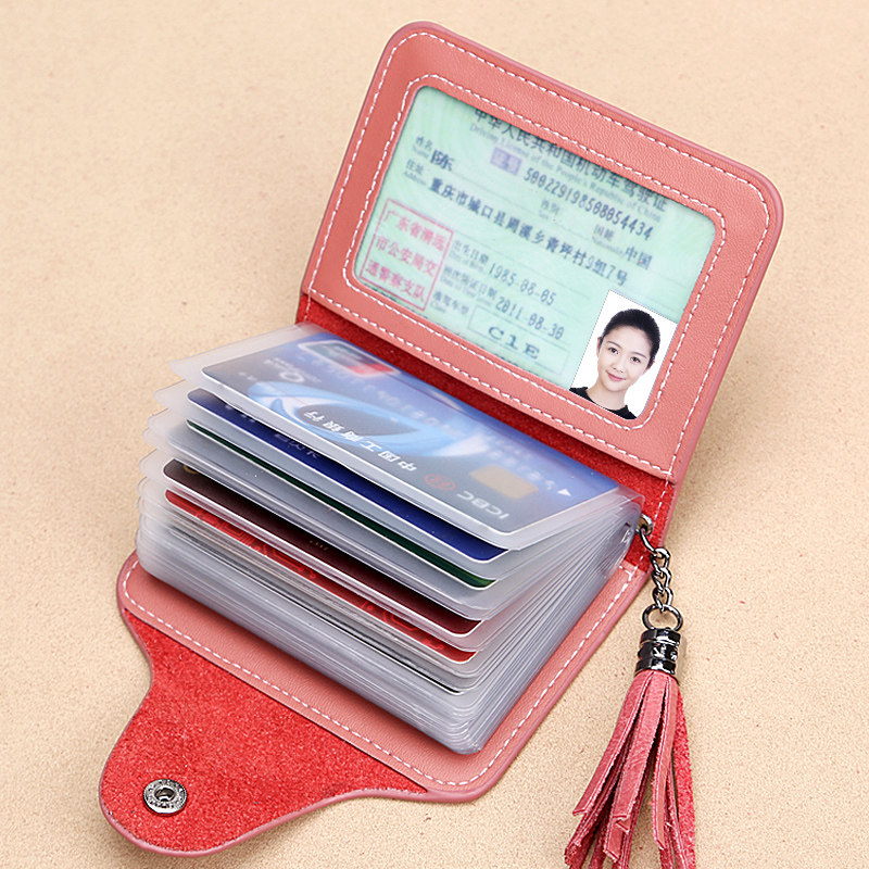 女式真牛皮男士多卡位名片夹卡套 starfruit卡包