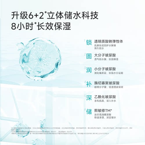【618抢先购】泊本6D玻尿酸水乳套装保湿修护补水敏感肌护肤舒缓 - 图1