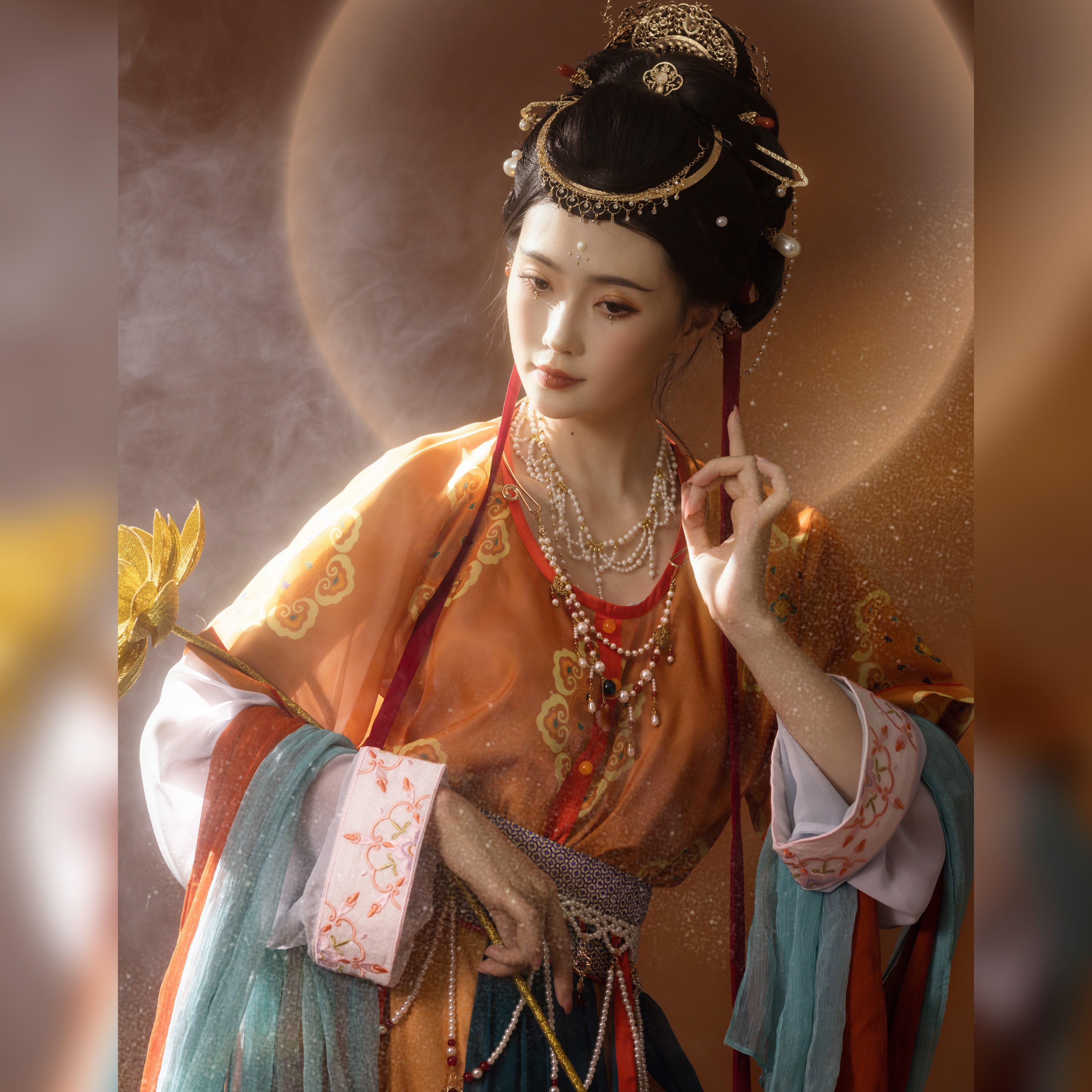 璟衣华裳【栖迟梵宇】唐制襦裙西域舞姬敦煌飞天舞蹈演出服汉服女,淘宝优惠券,粉丝福利购,淘宝优惠卷