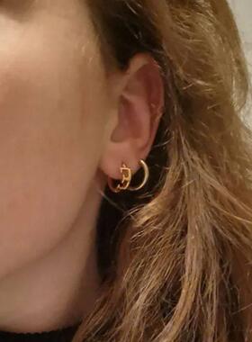 Letter Stud Earrings For Women Stainless Steel Letter A-Z Pi