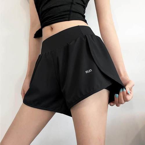 Gym Jogging Running Shorts Yoga Shorts Women High Waist Lift - 图1