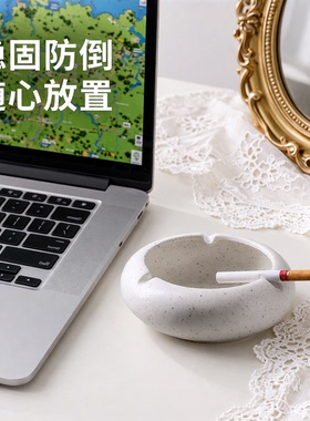 方形雪花釉烟灰缸可定制logo