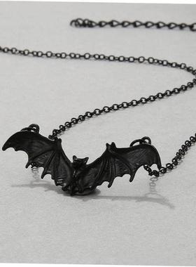 黑色蝙蝠项炼Punk Black bat Necklace Halloween Women Jewelry