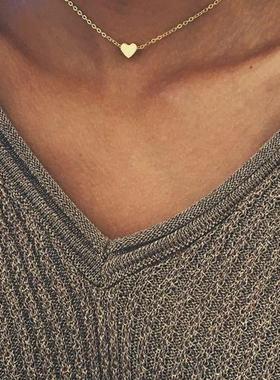 街拍项饰 choker jewelry simple women clavicle necklace颈项链