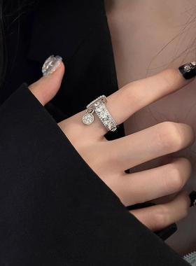 Xiaozhong Full Diamond Zircon Ring Women