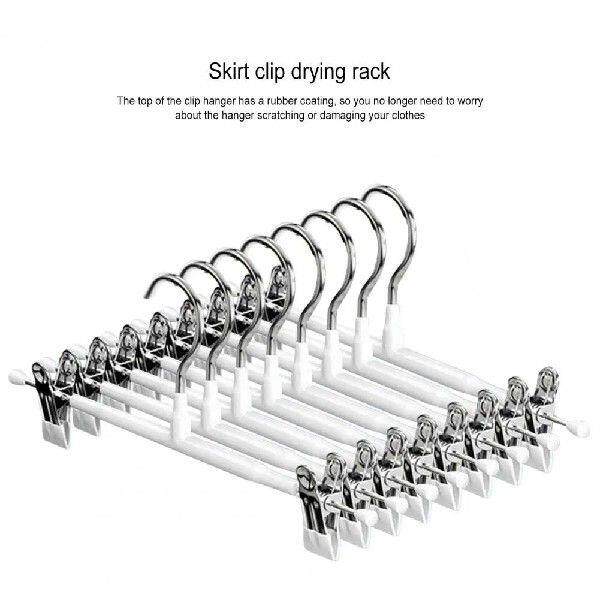 Clip Pants Hanger Space Saving Trouser Hangers 8-pack - 图2