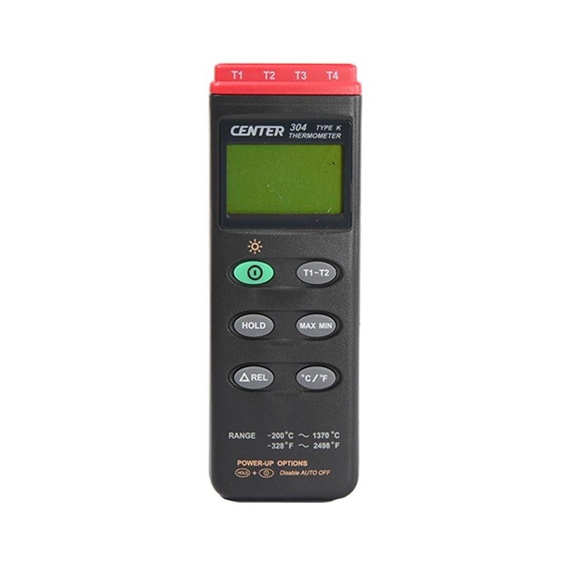 台湾群特CENTER-304/309高精度四通道K型热电偶测温仪温度记录仪 - 图0