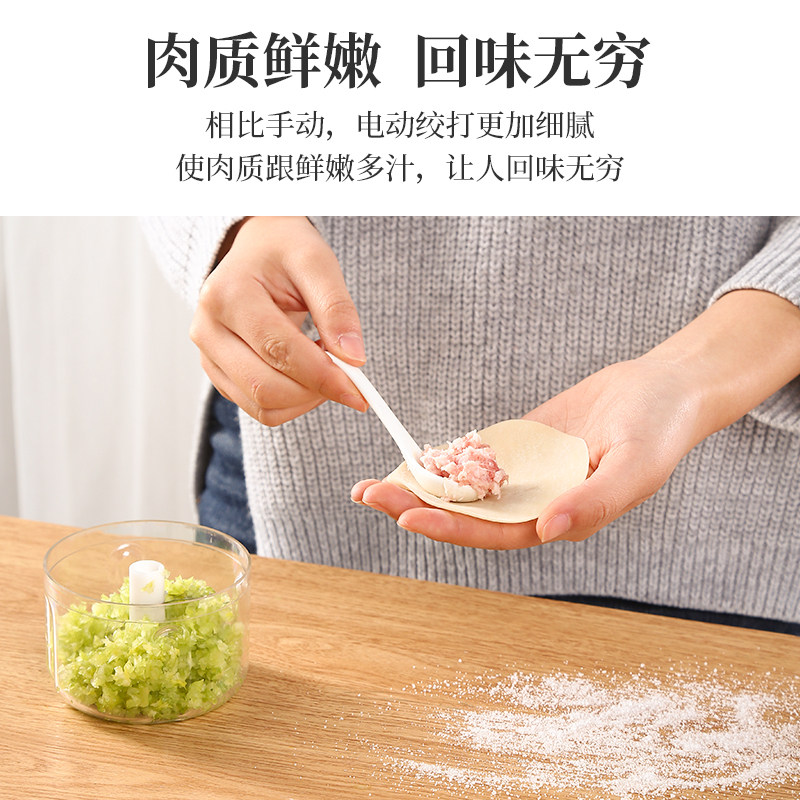 美菱家用电动小型多功能蒜泥碎肉机 美菱联梓绞肉机/碎肉宝