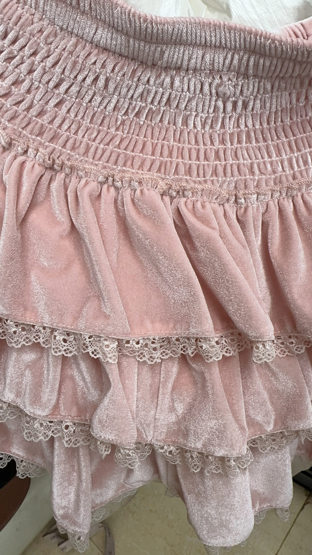 2025春新款微甜绒绒显身材蕾丝开叉上衣修身粉色蛋糕短裙两件套装,淘宝优惠券,粉丝福利购,淘宝优惠卷