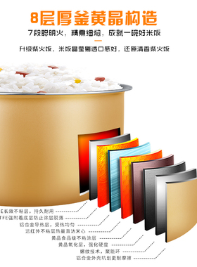 原装电饭煲内胆通用2L3L4L5L6L智能电饭锅内胆不粘锅内锅通用配件