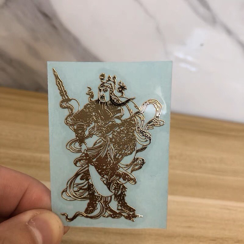 关公关羽手机贴纸后壳金属贴手机壳背贴图案装饰贴片个性贴画通用,淘宝优惠券,粉丝福利购,淘宝优惠卷