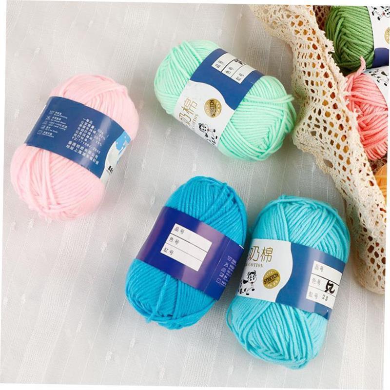 Milk Cotton Yarn Comfortable Wool Blended Thread Apparel Se1 - 图1