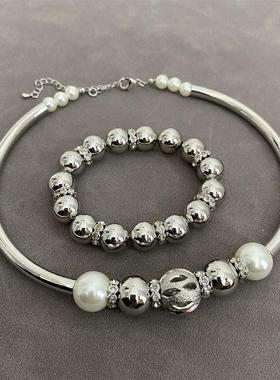 European and American Fashion Simple silver Transfer Bead Co