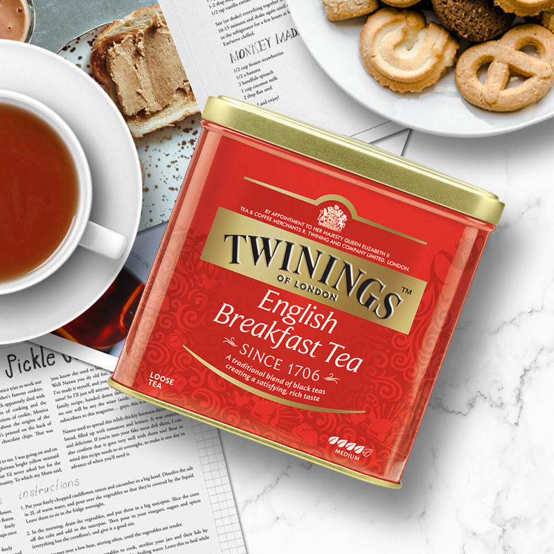 Twinings川宁500克茶叶豪门伯爵红茶调奶茶用英式下午茶罐装临期