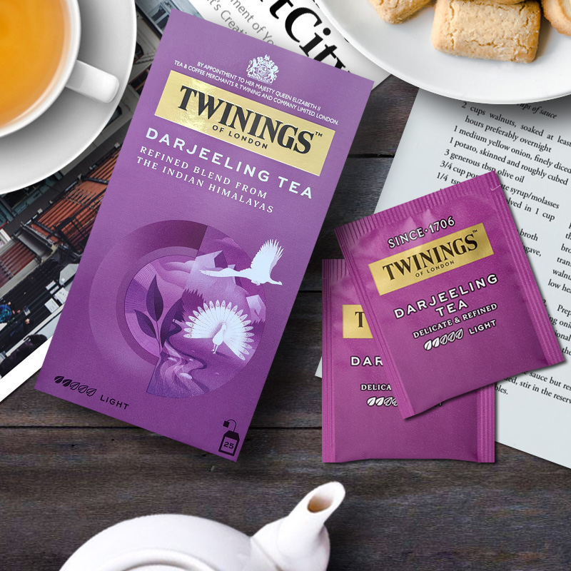 英国TWININGS川宁茶豪门伯爵英式早餐仕女大吉岭锡兰多口味袋泡茶