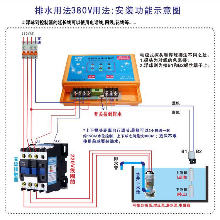 。污水油位控制器/排污排水控制器/自动液位控制/自动水位控制迅 - 图0