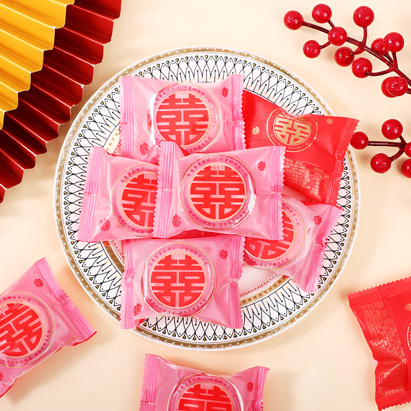 同心喜果汁果冻结婚订婚喜糖满月伴手礼专用魔芋网红儿童解馋零食