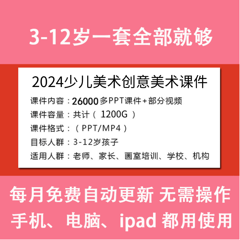 2024少儿美术课件儿童创意美术ppt绘画高质量少儿绘本美术课件-图0