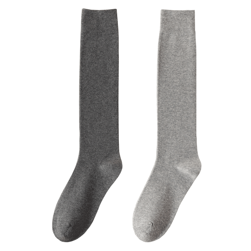 男士长筒保暖棉防臭黑色及膝高筒袜 棉季说长筒袜