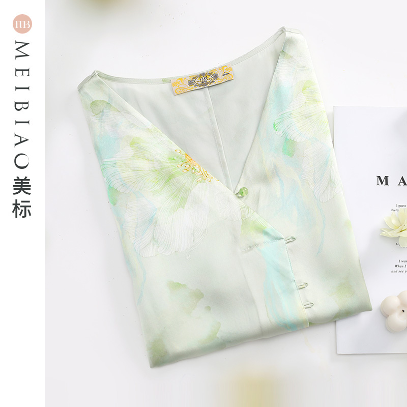 美标【玻尿酸】重磅短袖真丝女睡裙 美标服饰宝航专卖睡裙