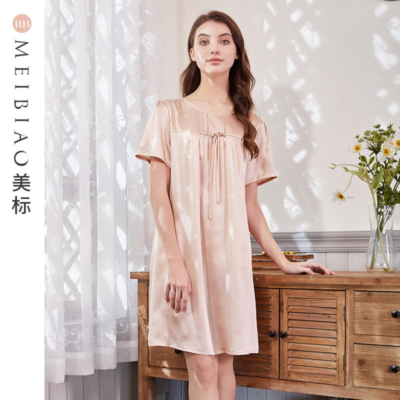 美标2020新款短袖女春性感睡裙 美标服饰宝航专卖睡裙