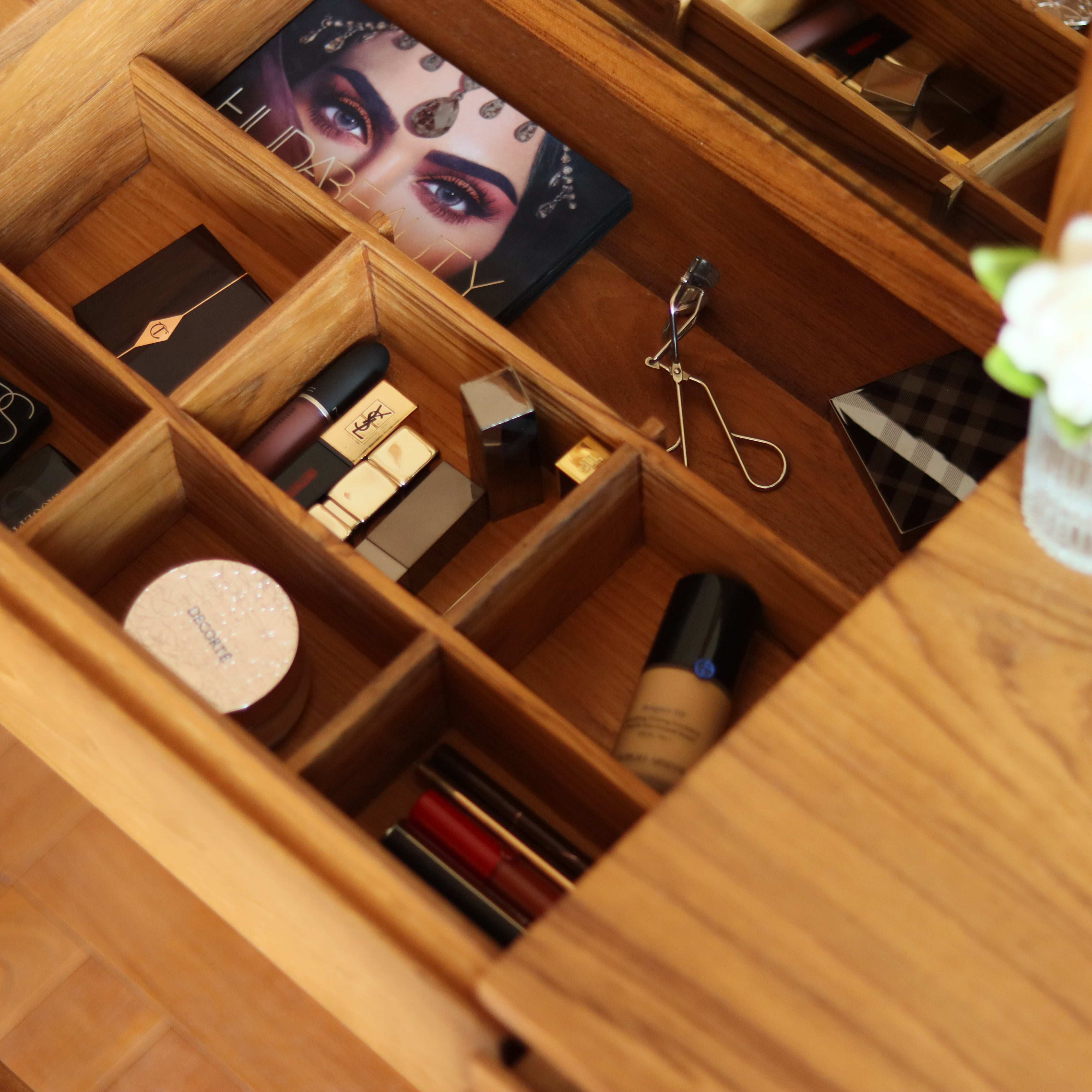 小钟 木兰梳妆台 缅甸柚木全实木带镜化妆桌化妆凳原木风卧室,淘宝优惠券,粉丝福利购,淘宝优惠卷