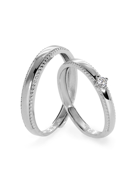 names情侣对戒S925纯银小众设计