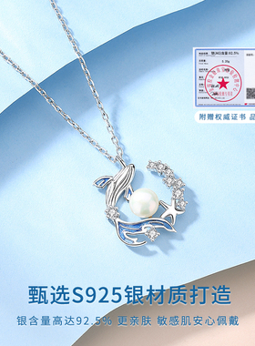 Name.s鲸落项链女士纯银