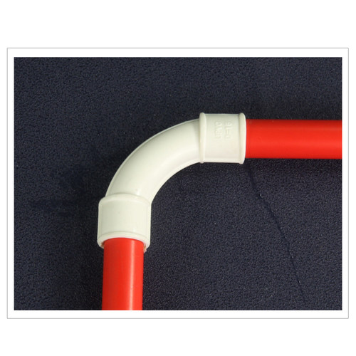 PVC90度弯头16 20 25 电线管配件大弧度月弯角弯塑料穿电线管接头 - 图3