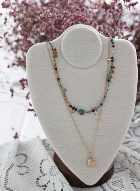 源500+！现169.9！海螺耳语项链套组 小众设计师款 天然宝石