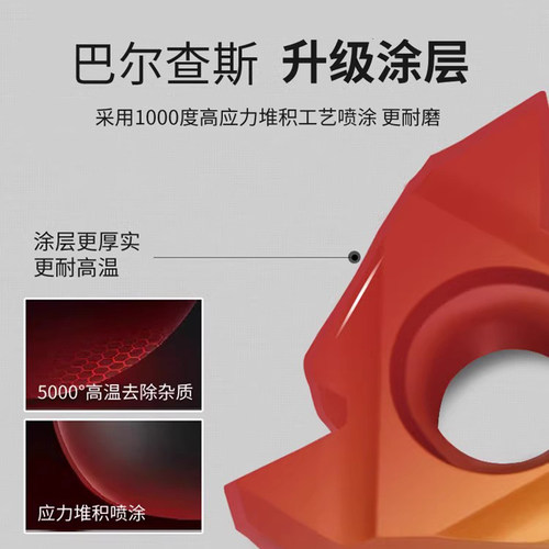 数控内螺纹刀片梯形螺纹车刀11IR钢件不锈钢内孔牙刀55 60度刀粒 - 图1