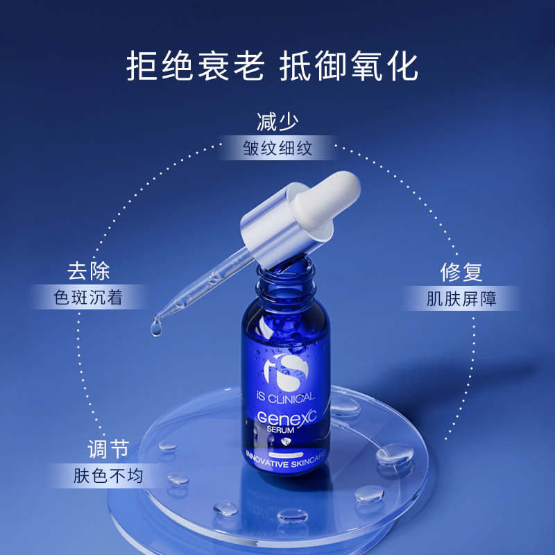 IS Clinical基因精华GeneXC极端酶抗氧抗老修复淡纹焕活科丽蔻 - 图0