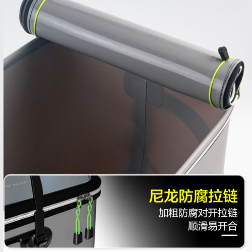 活鱼桶鱼护桶一体成型硬壳加厚可折叠新款野钓打水桶装鱼箱钓鱼桶 - 图3