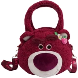 Дисней, клубника, плюшевая демисезонная сумка для телефона, мультяшная сумка на одно плечо, картхолдер, портативная небольшая сумка