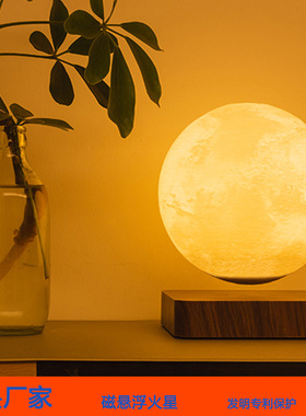 磁悬浮火星卧室家居装饰品玄关招财创意夜灯磁悬浮火星台灯摆件